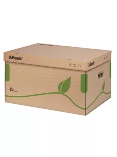   ESSELTE Archiválókonténer, újrahasznosított karton, felfelé nyíló, ESSELTE "Eco", barna