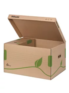   ESSELTE Archiválókonténer, újrahasznosított karton, felfelé nyíló, ESSELTE "Eco", barna