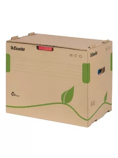   ESSELTE Archiválókonténer, újrahasznosított karton, iratrendezőnek, ESSELTE "Eco", barna
