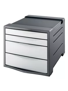   ESSELTE Irattároló, műanyag, 4 fiókos, ESSELTE "Europost", Vivida fehér