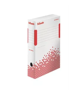   ESSELTE Archiválódoboz, A4, 80 mm, újrahasznosított karton, ESSELTE "Speedbox", fehér