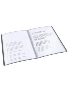   ESSELTE Bemutatómappa, 20 zsebes, A4, ESSELTE "Vivida", fekete