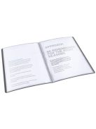 ESSELTE Bemutatómappa, 40 zsebes, A4, ESSELTE "Vivida", fekete