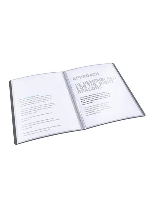 ESSELTE Bemutatómappa, 40 zsebes, A4, ESSELTE "Vivida", fekete