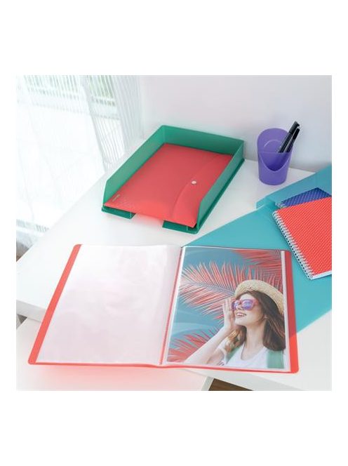 ESSELTE Irattálca, műanyag, ESSELTE "Colour'Breeze", kék