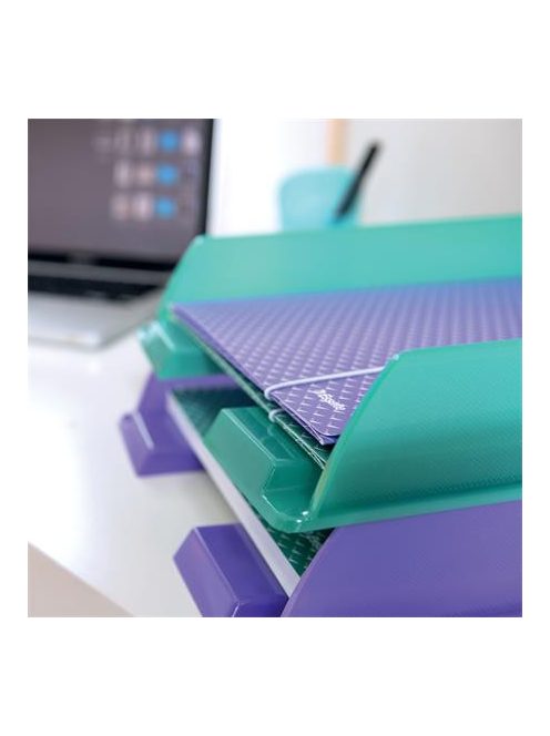 ESSELTE Irattálca, műanyag, ESSELTE "Colour'Breeze", zöld