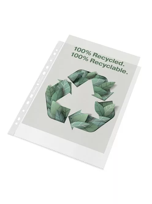 ESSELTE Genotherm, lefűzhető, A4 Maxi, 70 mikron, narancsos felület, ESSELTE "Recycled"