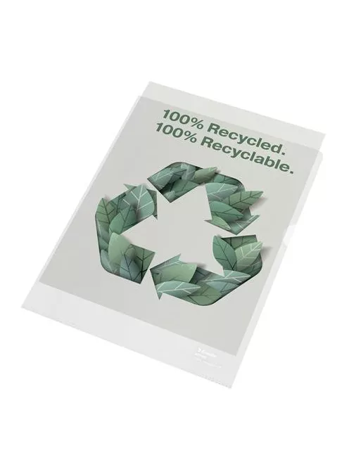 ESSELTE Genotherm, "L", A4, 100 mikron, narancsos felület, ESSELTE "Recycled"