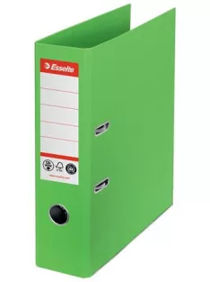   ESSELTE Iratrendező, 75 mm, A4, élvédő sínnel, ESSELTE "No.1", zöld