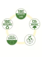 ESSELTE Iratrendező, 75 mm, A4, élvédő sínnel, ESSELTE "No.1", zöld