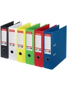 ESSELTE Iratrendező, 75 mm, A4, élvédő sínnel, ESSELTE "No.1", zöld