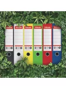 ESSELTE Iratrendező, 75 mm, A4, élvédő sínnel, ESSELTE "No.1", zöld