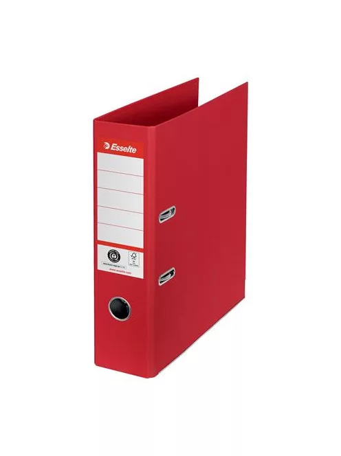 ESSELTE Iratrendező, 75 mm, A4, élvédő sínnel, ESSELTE "No.1", piros