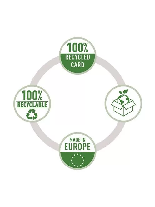 ESSELTE Iratrendező, 75 mm, A4, élvédő sínnel, ESSELTE "No.1", piros