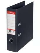 ESSELTE Iratrendező, 75 mm, A4, élvédő sínnel, ESSELTE "No.1", fekete