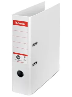   ESSELTE Iratrendező, 75 mm, A4, élvédő sínnel, ESSELTE "No.1", fehér