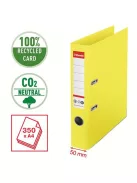 ESSELTE Iratrendező, 50 mm, A4, környezetbarát, élvédő sínnel, ESSELTE "No.1", sárga