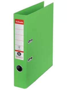   ESSELTE Iratrendező, 50 mm, A4, környezetbarát, élvédő sínnel, ESSELTE "No.1", zöld