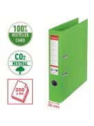 ESSELTE Iratrendező, 50 mm, A4, környezetbarát, élvédő sínnel, ESSELTE "No.1", zöld