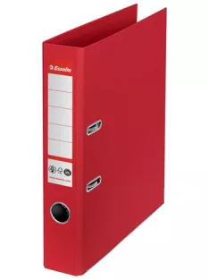   ESSELTE Iratrendező, 50 mm, A4, élvédő sínnel, ESSELTE "No.1", piros