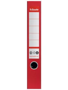   ESSELTE Iratrendező, 50 mm, A4, élvédő sínnel, ESSELTE "No.1", piros