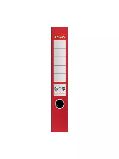 ESSELTE Iratrendező, 50 mm, A4, élvédő sínnel, ESSELTE "No.1", piros