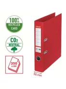 ESSELTE Iratrendező, 50 mm, A4, élvédő sínnel, ESSELTE "No.1", piros