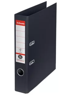   ESSELTE Iratrendező, 50 mm, A4, környezetbarát, élvédő sínnel, ESSELTE "No.1", fekete