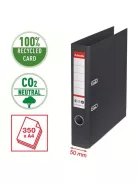 ESSELTE Iratrendező, 50 mm, A4, környezetbarát, élvédő sínnel, ESSELTE "No.1", fekete