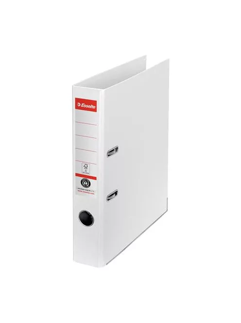 ESSELTE Iratrendező, 50 mm, A4, környezetbarát, élvédő sínnel, ESSELTE "No.1", fehér