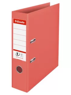   ESSELTE Iratrendező, 75 mm, A4, PP, élvédő sínnel, ESSELTE "Colour'Breeze", korall
