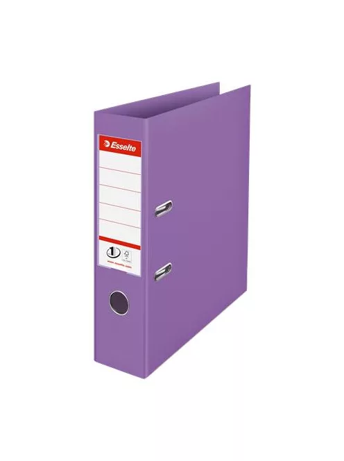 ESSELTE Iratrendező, 75 mm, A4, PP, élvédő sínnel, ESSELTE "Colour'Breeze", levendula