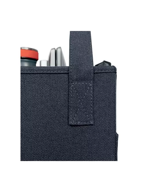 LEITZ Hordozótáska, 3 rekeszes, LEITZ "Fabric Hot Desking", sötétszürke