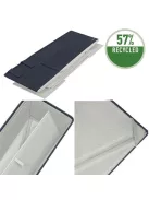 LEITZ Hordozótáska, 3 rekeszes, LEITZ "Fabric Hot Desking", sötétszürke