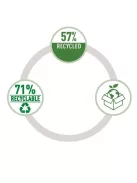 LEITZ Hordozótáska, 3 rekeszes, LEITZ "Fabric Hot Desking", sötétszürke