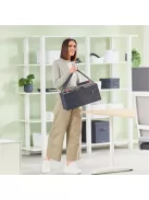 LEITZ Hordozótáska, 3 rekeszes, LEITZ "Fabric Hot Desking", sötétszürke