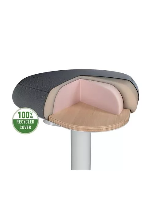 LEITZ Állószék, billenő, ergonomikus, LEITZ "Ergo Active", világosszürke