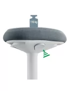 LEITZ Állószék, billenő, ergonomikus, LEITZ "Ergo Active", világosszürke