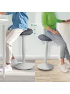 LEITZ Állószék, billenő, ergonomikus, LEITZ "Ergo Active", világosszürke