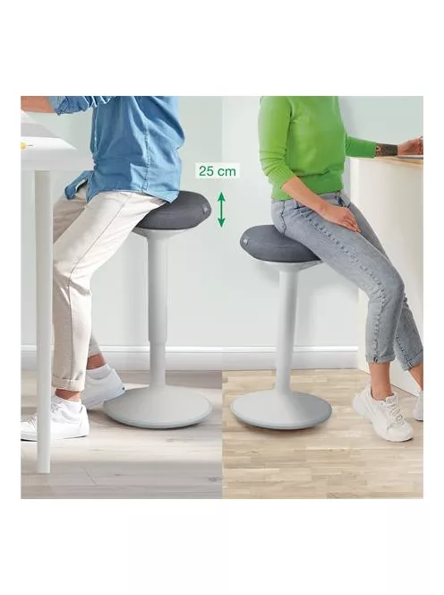 LEITZ Állószék, billenő, ergonomikus, LEITZ "Ergo Active", világosszürke