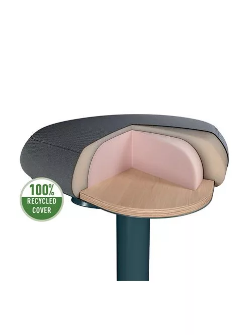 LEITZ Állószék, billenő, ergonomikus, LEITZ "Ergo Active", sötétszürke