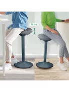 LEITZ Állószék, billenő, ergonomikus, LEITZ "Ergo Active", sötétszürke