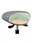 LEITZ Munkaszék, görgős, ergonomikus, LEITZ "Ergo Comfort Active", világosszürke