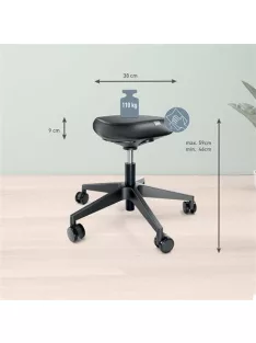   LEITZ Munkaszék, görgős, ergonomikus, LEITZ "Ergo Comfort", sötétszürke