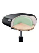 LEITZ Munkaszék, görgős, ergonomikus, LEITZ "Ergo Comfort", sötétszürke