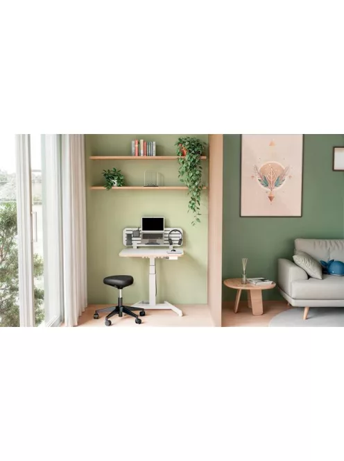 LEITZ Munkaszék, görgős, ergonomikus, LEITZ "Ergo Comfort", sötétszürke