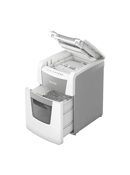 LEITZ Iratmegsemmisítő, mikrokonfetti, 100 lap, LEITZ "IQ AutoFeed SmallOffice 100 P5 Pro"