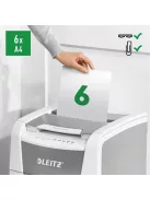 LEITZ Iratmegsemmisítő, mikrokonfetti, 100 lap, LEITZ "IQ AutoFeed SmallOffice 100 P5 Pro"