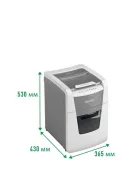 LEITZ Iratmegsemmisítő, mikrokonfetti, 100 lap, LEITZ "IQ AutoFeed SmallOffice 100 P5 Pro"