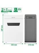 LEITZ Iratmegsemmisítő, konfetti, 10 lap, LEITZ "IQ Protect 10X"
